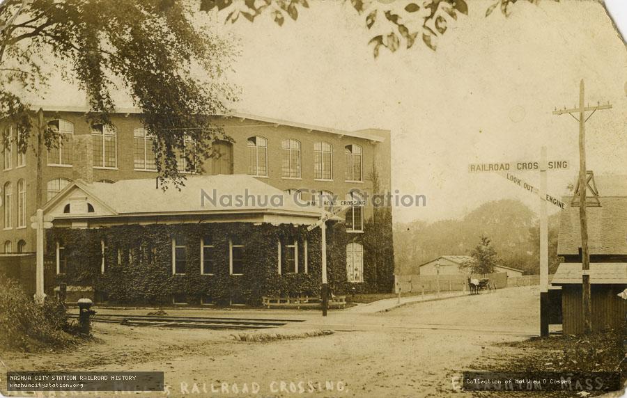 Postcard: Nemasket Mill & Railroad Crossing